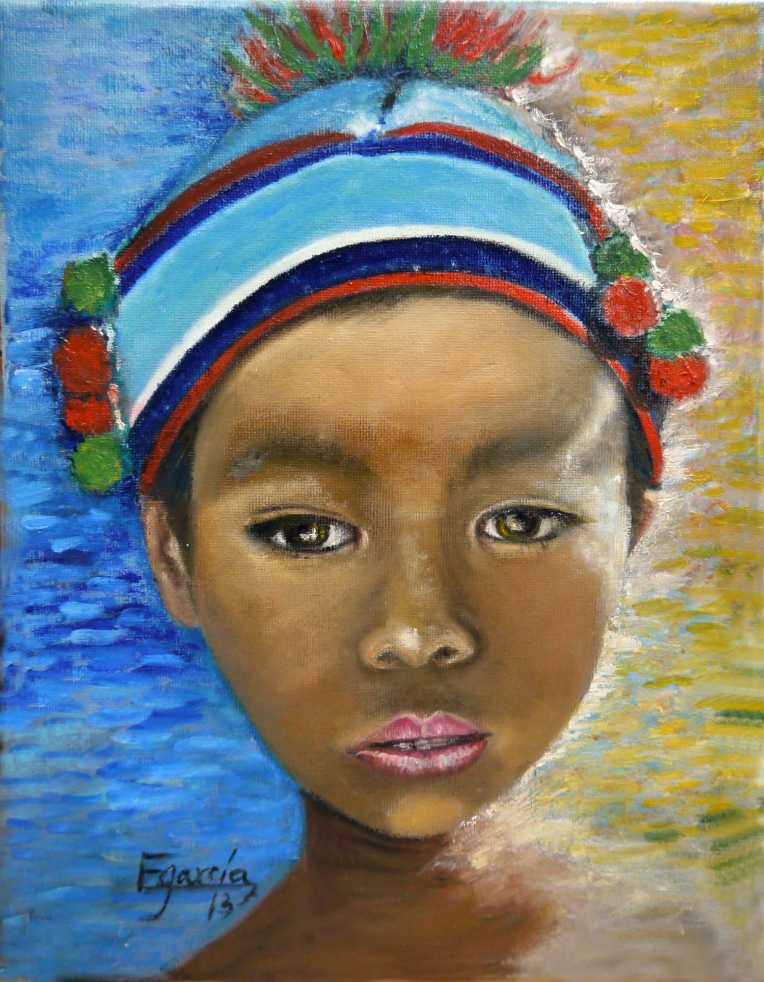 Obra: Hada del bosque. Niña africana