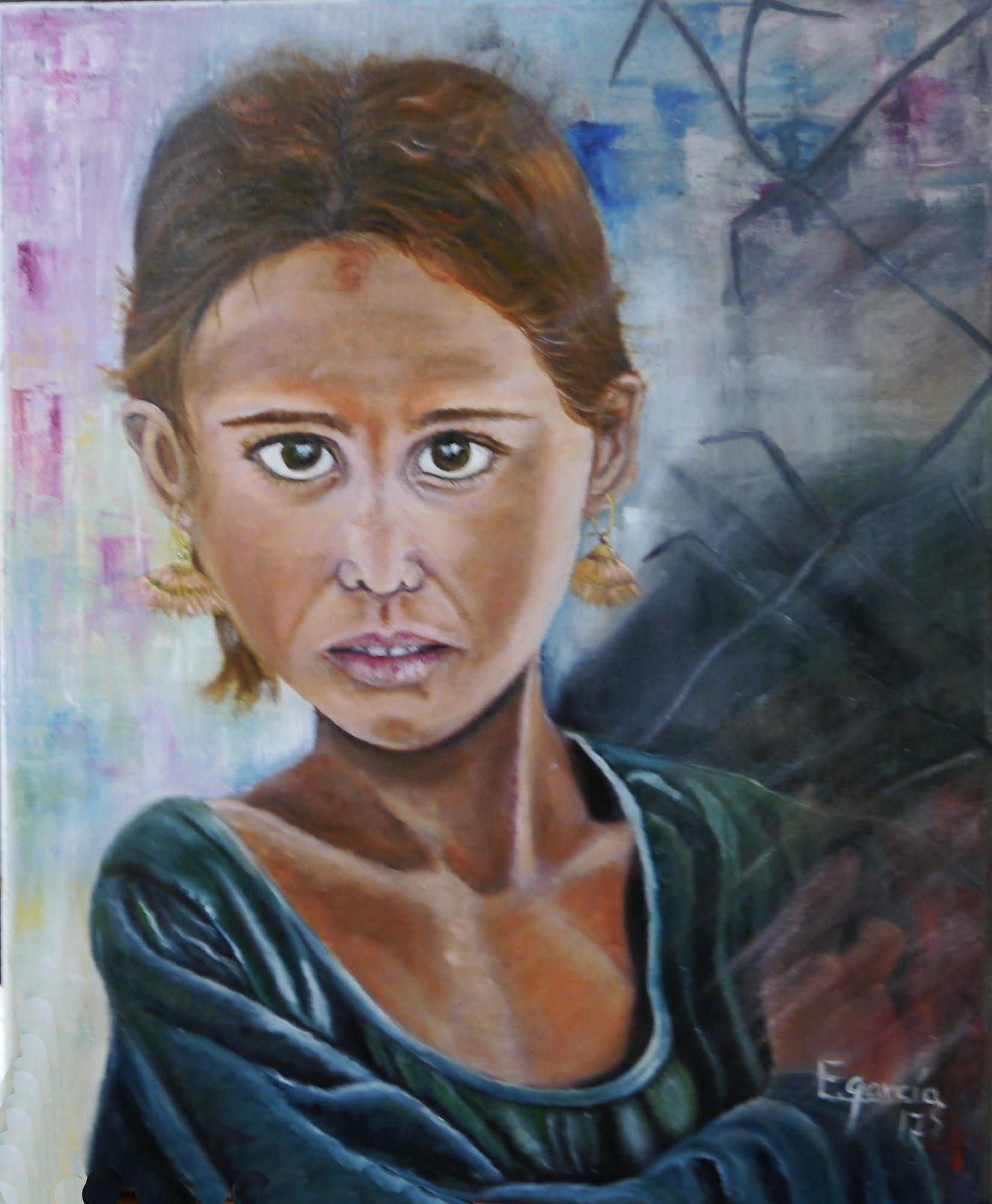 Obra: Niñas campo de refugiados